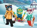 Игра Кошачьи Зимние Игры Игра Кошачьи Зимние Игры