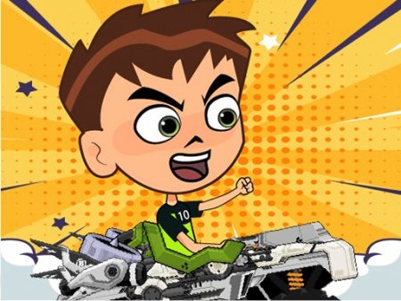 Игра Бен 10 Сумасшедший грузовик Игра Бен 10 Сумасшедший грузовик