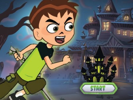 Игра Бен 10 - Дом с привидениями Игра Бен 10 - Дом с привидениями