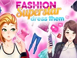 Игра Модные Суперзвезды: Одень их Игра Модные Суперзвезды: Одень их