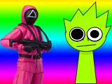 Игра Игра в Кальмара Спрунки Игра Игра в Кальмара Спрунки